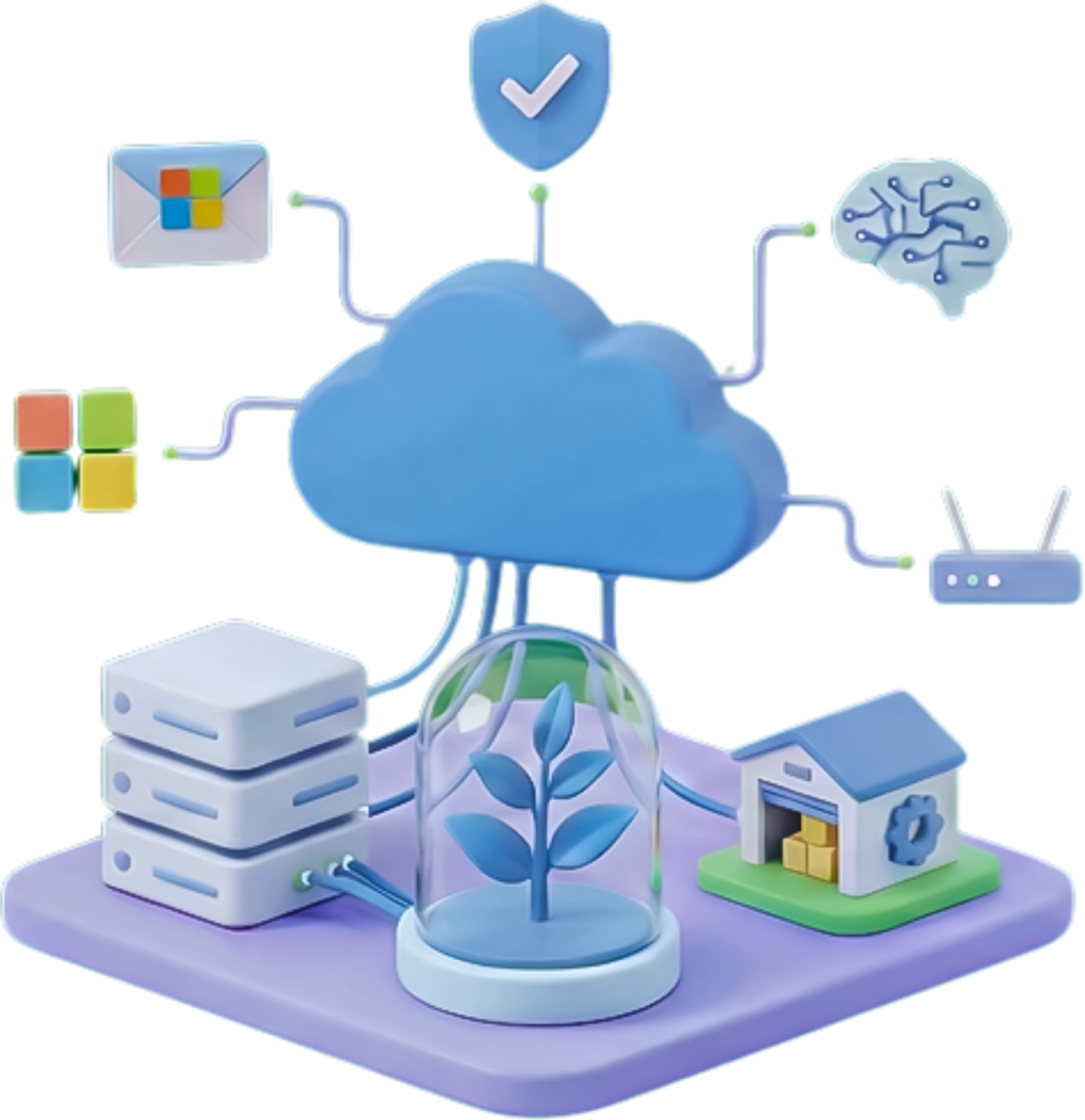 EcoCore Data Center Illustration EcoCore Data Center Illustration