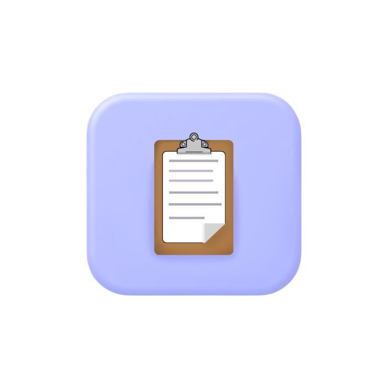 Dokumentations- und Checklisten-Symbol für strukturierte Betriebsabläufe