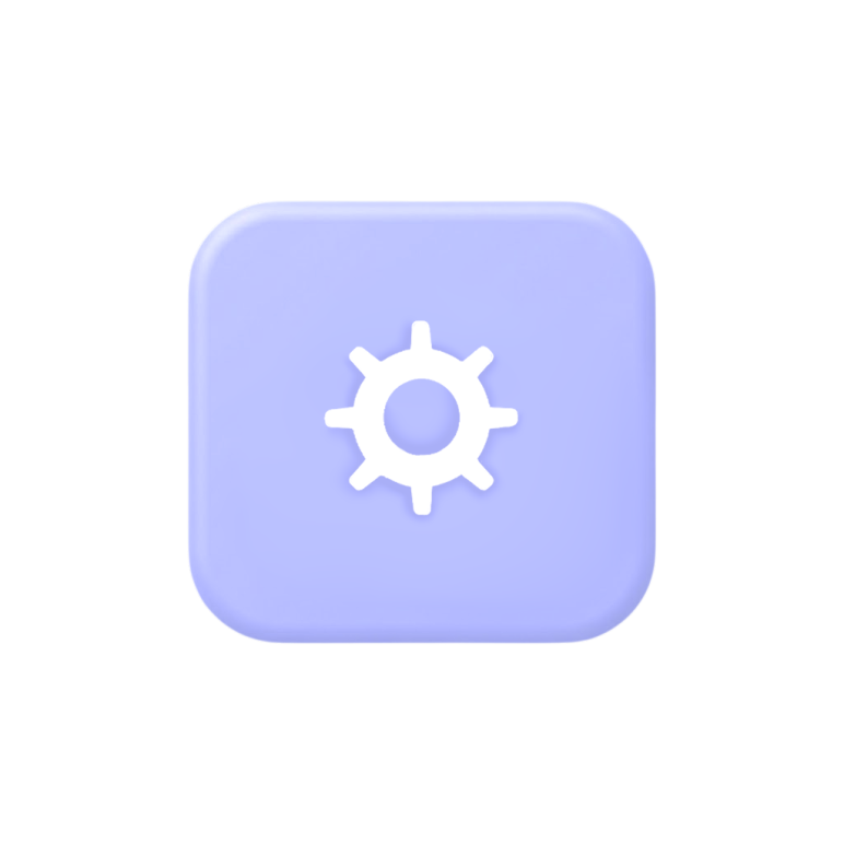 Konfigurations- und Betriebssymbol für strukturierte IT-Prozesse