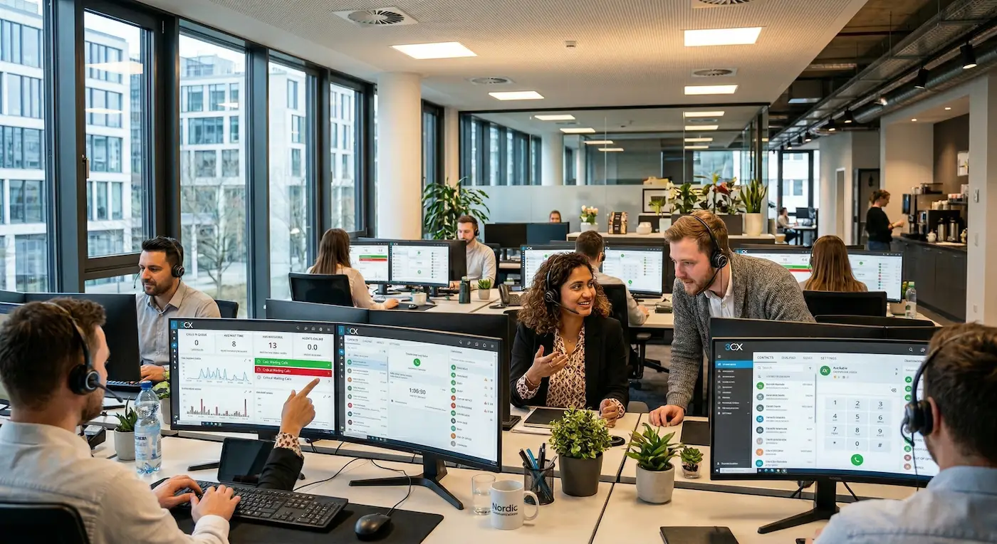 3CX Monitoring der Kommunikationsinfrastruktur in einem modernen IT Kontrollraum