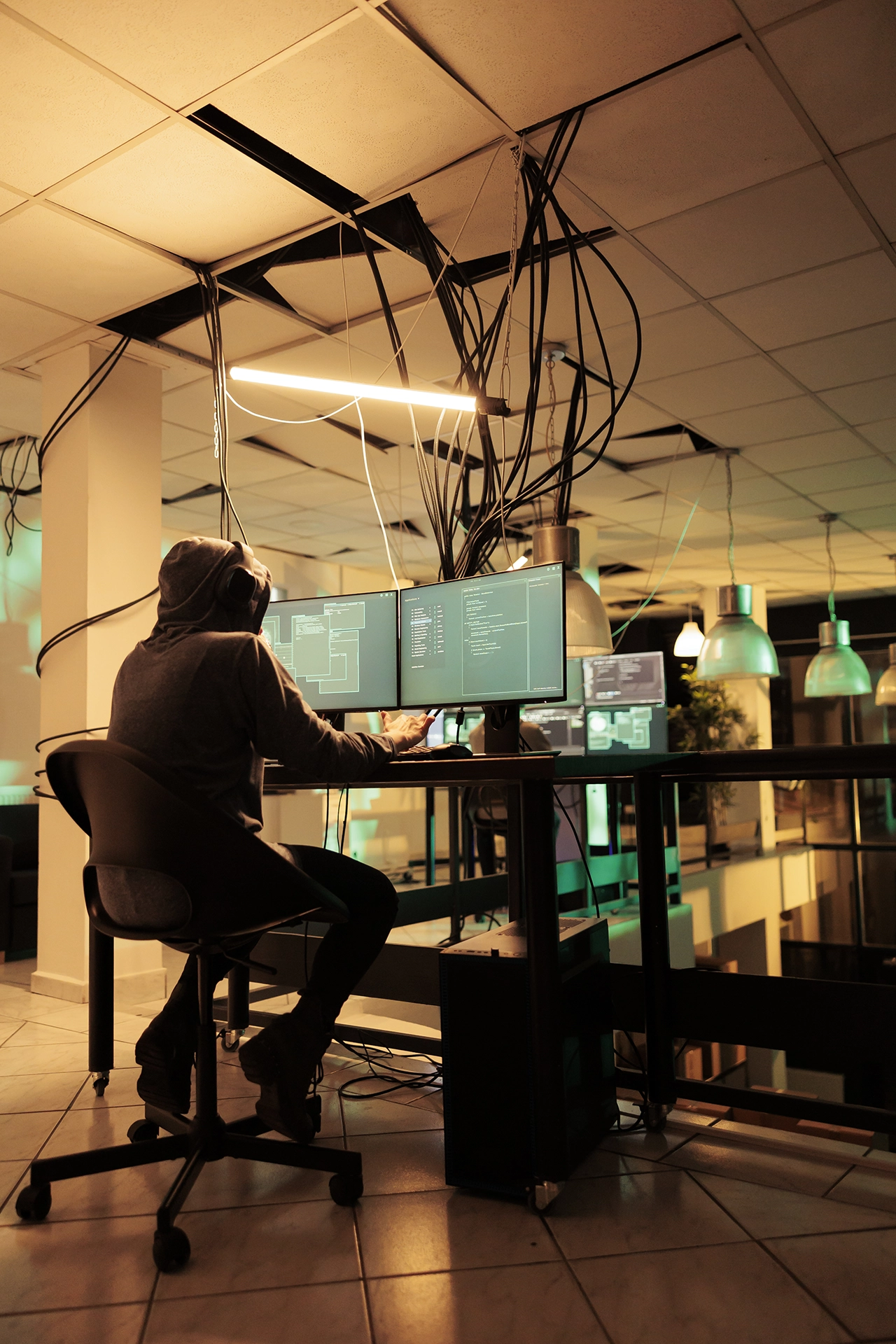 Netzwerk & Security Illustration